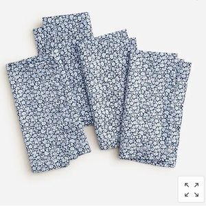 J. CREW Liberty London Print Limited Edition Set Of Four Cotton Napkins NWT
